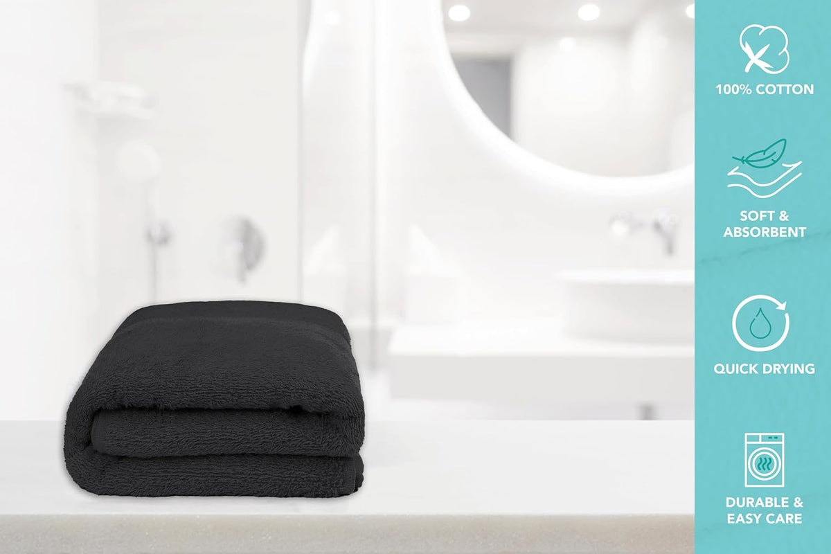 bath towels pack of 6 – 24" x on a desk or shelf