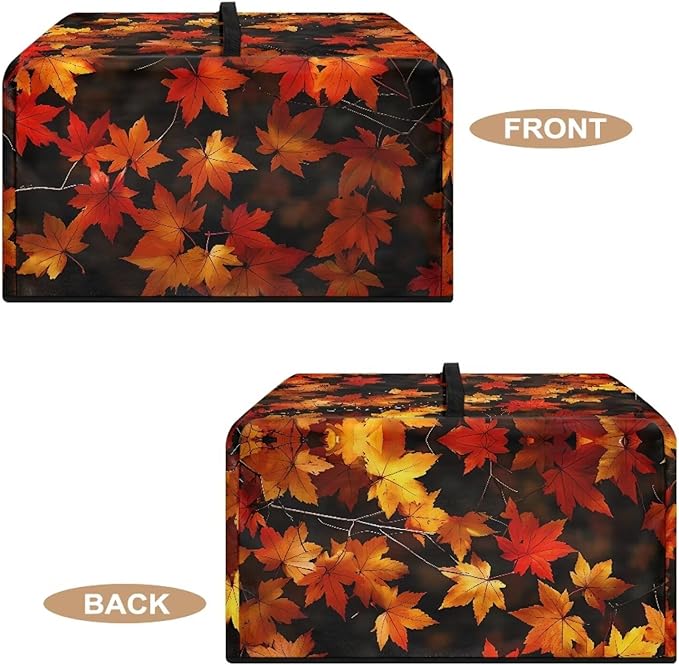 Microwave Oven Cover, Thanksgiving Maple Leaf Dustproof Machine Protector - Image 5