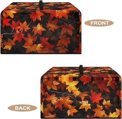 Microwave Oven Cover, Thanksgiving Maple Leaf Dustproof Machine Protector - Image 5