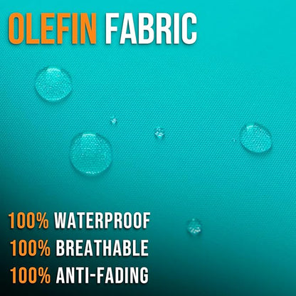 Outdoor Olefin Water-Resistant Deep Seat Cushion Set, Thickened Sofa Chair Pad - Image 7