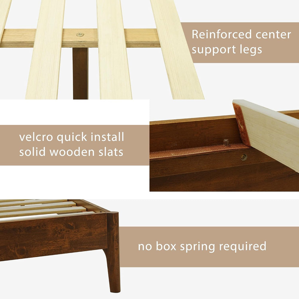 Acacia Haven King Size Bed Frame and Headboard, King Size Platform Bed Frame ...
