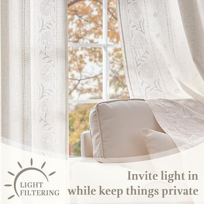 jinchan Winslow Lined Linen Curtains - Image 4
