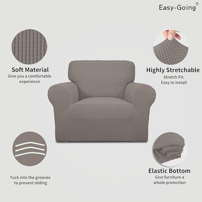 Easy-Going Stretch Chair Sofa Slipcover 1-Piece Couch Sofa Cover Furniture - Image 3