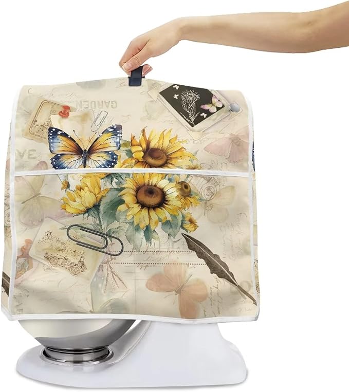 Sunflower Butterfly Stand Mixer Cover Compatible - Image 2