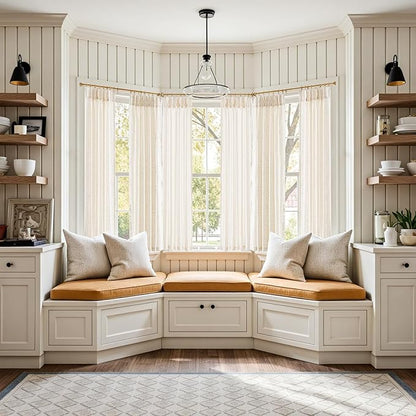 jinchan Pinch Pleated Linen Blend Curtains 63 Inch 2 Panels Light Filtering - Image 4