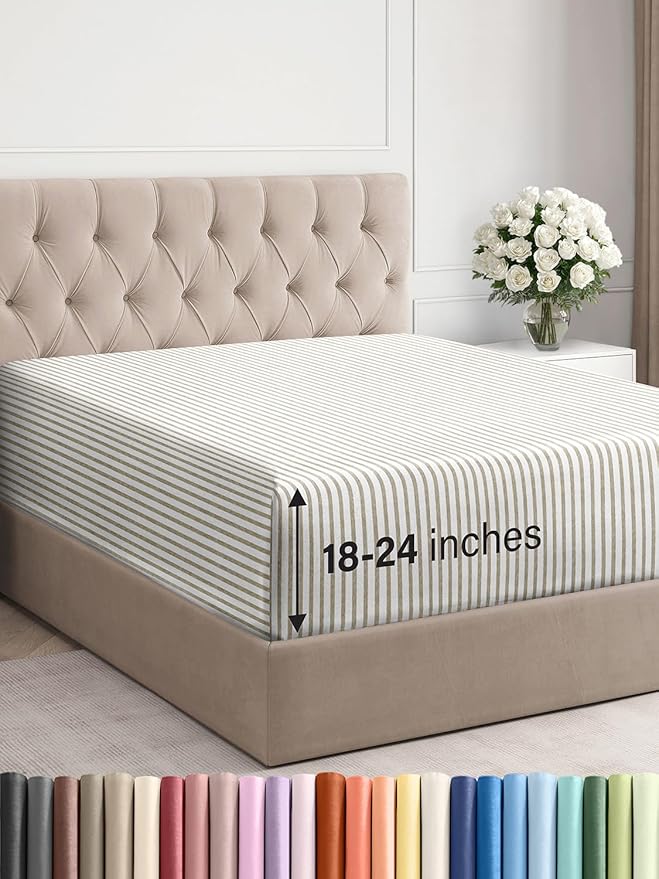 Extra Deep Cal King Fitted Sheet by CGKUnlimited