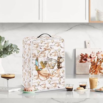 Mumeson Love Coffee Coffee Maker Covers Dust Resistant Home Kitchen Decor - Image 3