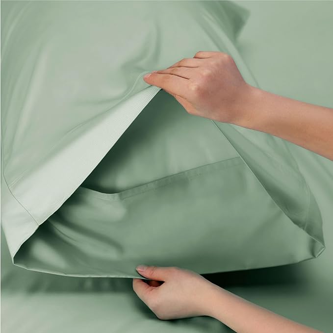 Bedsure Cooling Sheets Twin XL, Rayon Derived from Bamboo, Breathable & Soft - Image 5