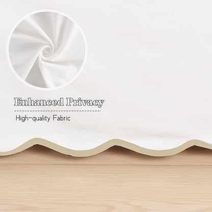HIG Off-White Chic Twin XL Bed Skirt - Image 8