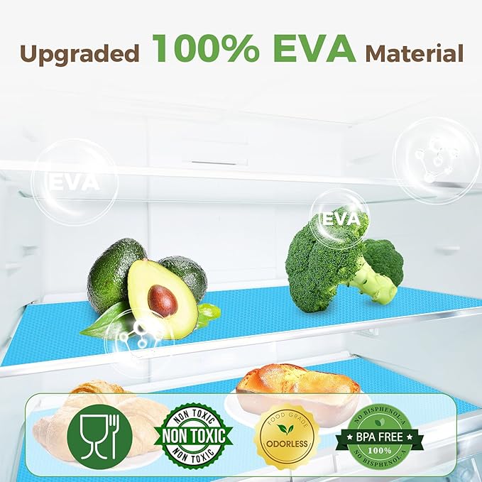 100% EVA Shelf Liner for Kitchen Cabinet, Dresser Pantry Bathroom Refrigerator - Image 3