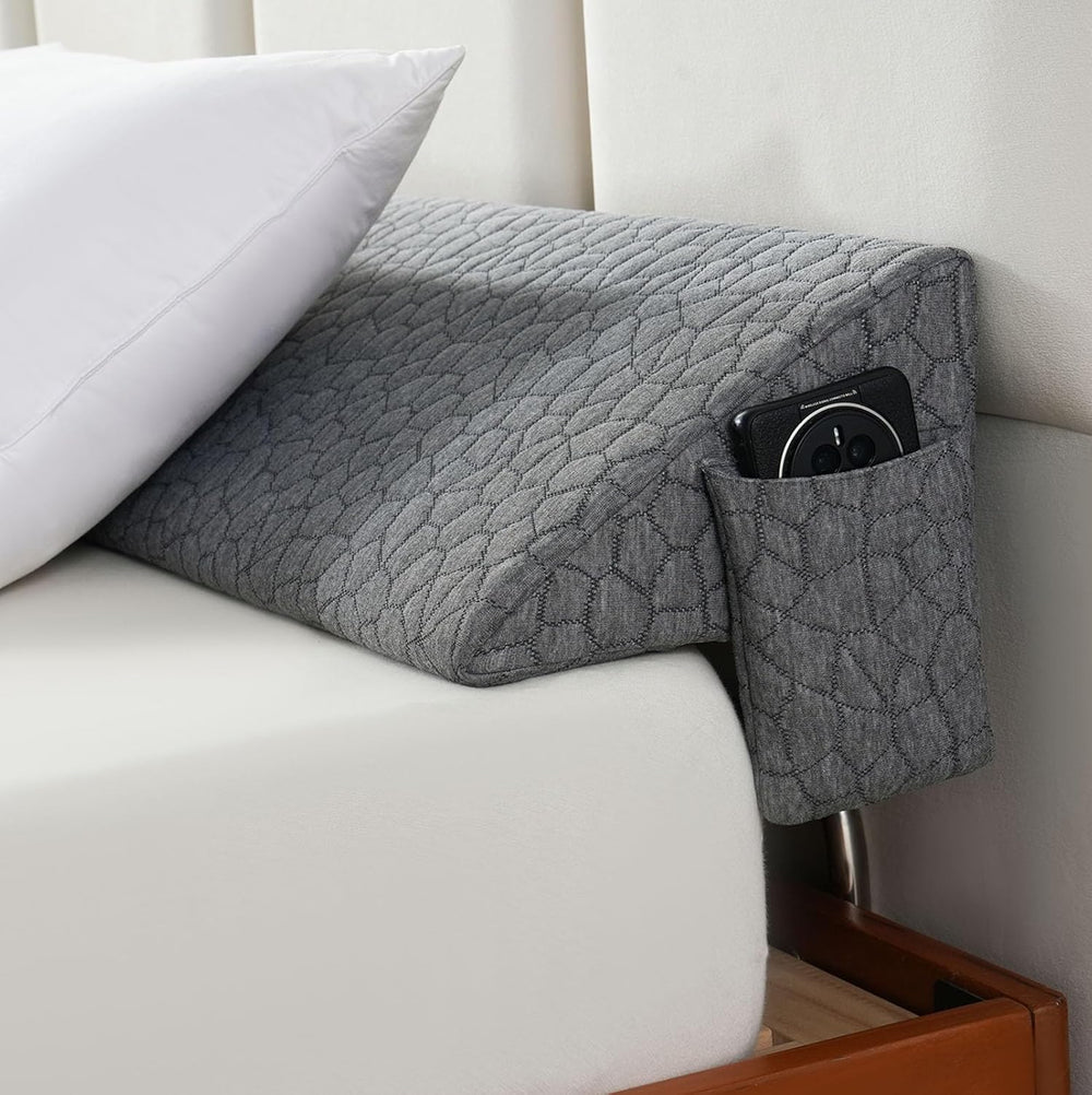 Patented Bed Wedge Pillow for Headboard Gap, Filler Between Mattress Gaps (0-...
