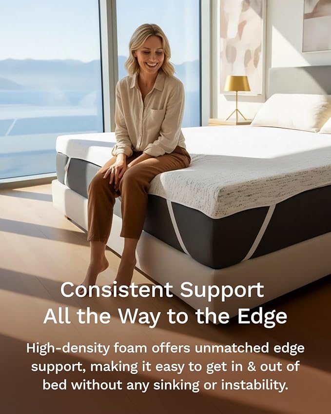 ViscoSoft 4 Inch Memory Foam Mattress Topper Full - Image 6
