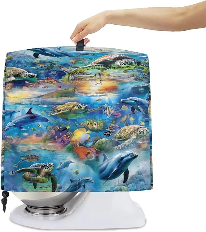 Ocean Dolphin Turtle Print Mixer Cover Stand Mixer Dust Proof Covers - Image 4