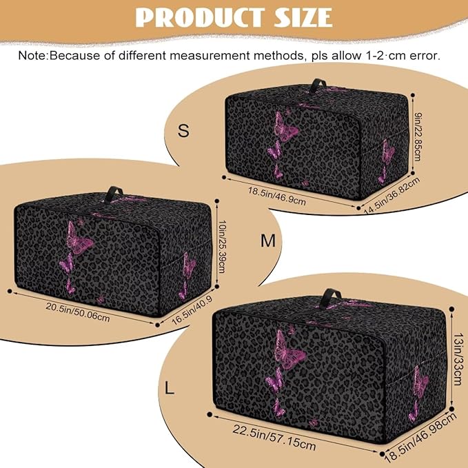 Butterfly Leopard Print Microwave Oven Dust Cover Heavy Duty Microwave Oven - Image 7