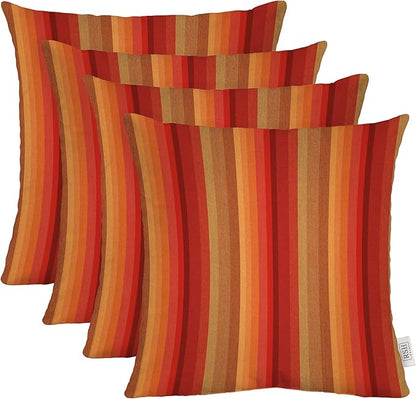 RSH DECOR: Sunbrella Square Throw Pillows Set of 4 | 20" x 20" | Water and by RSHDECOR