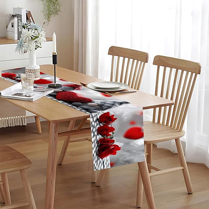 Christmas Table Runner with Santa Claus, 13x72 Inch, - Image 5