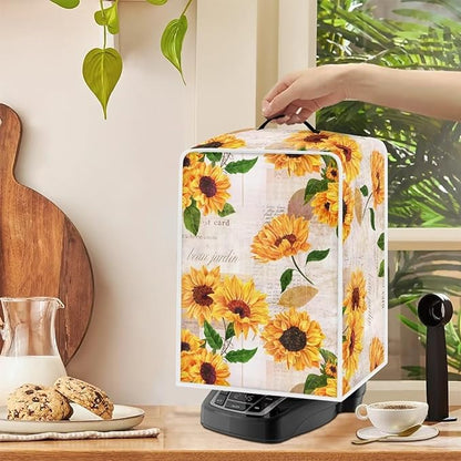 Mumeson Vintage Sunflower Coffee Maker Blender Dust Protection Washable - Image 3