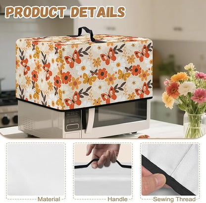 Microwave Oven Universal Dust Cover, Butterfly Waterproof Polyester Fabric Dust - Image 7