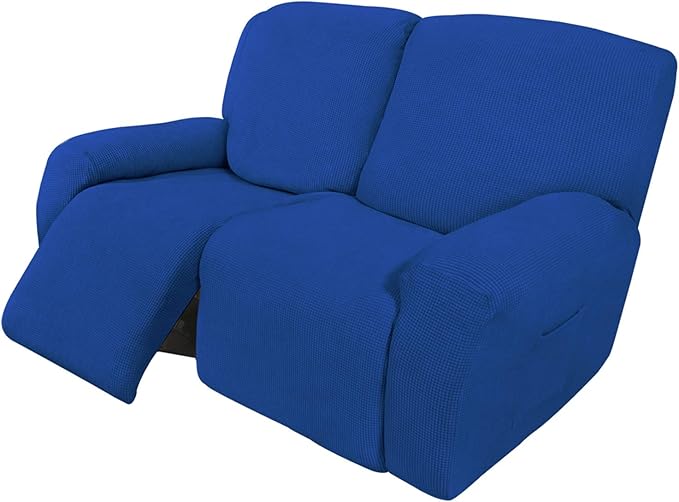 Easy-Going 6 Pieces Recliner Loveseat Stretch Sofa Slipcover Sofa Cover by Easy-Going