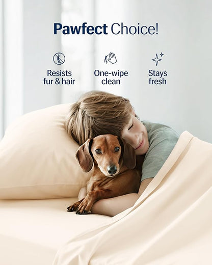 REST® Evercool®+ Starter Sheet Set, Snow Ivory, Breathable Bed Sheets - Image 9