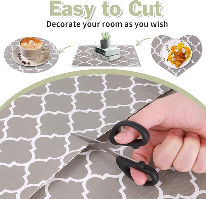 Drawer and Shelf Liner for Kitchen Cabinet: 23.6 in X 20 Ft Non Slip Waterproof - Image 4