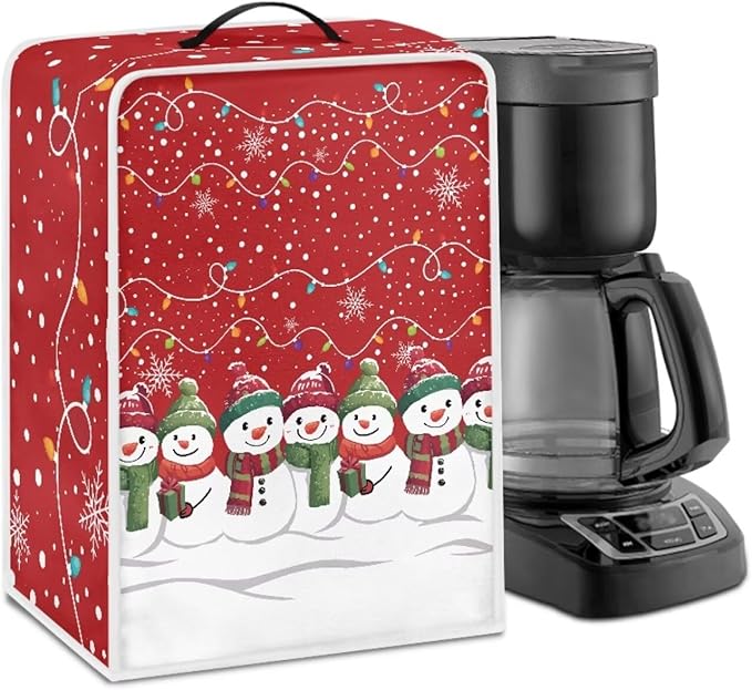 Christmas Snowflake Coffee Maker Cover Dust Protection by Unknown
