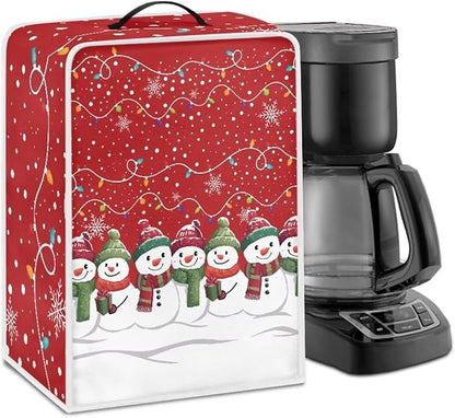 Christmas Snowflake Coffee Maker Cover Dust Protection by Unknown