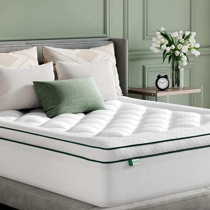 Novilla Full Mattress Topper, Extra Thick Pillow Top Mattress Pad by Novilla
