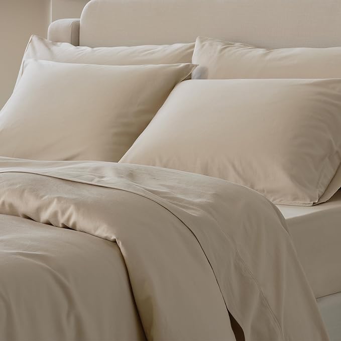 Double Stitch Cotton Tencel Duvet Cover - Image 6