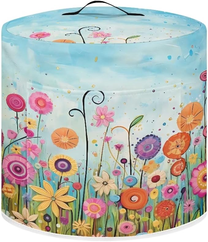 Air Fryer Cover Dust Cover, Colorful Floral by Unknown