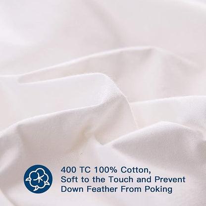 ELEMUSE Queen Size Extra Thick Fusion Goose Down Feather Filled Mattress Topper - Image 5