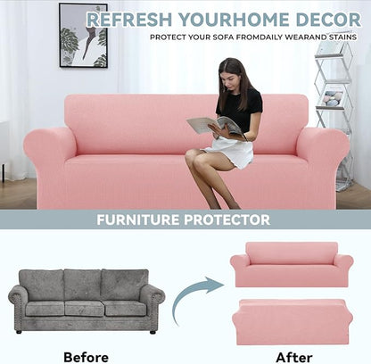 LURKA Stretch Sofa Slipcovers 1 Piece Couch Covers - Image 3