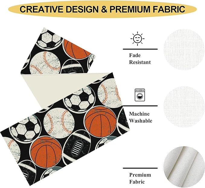 Sports Ball Table Runner - Image 5
