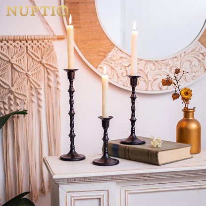 NUPTIO Halloween Candle Holder for Candlestick: Gothic Taper Candleholders