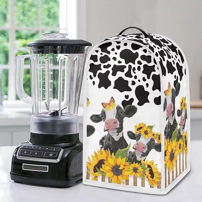 Sunflower Animal Cow Print Blender Dust Covers - Image 5