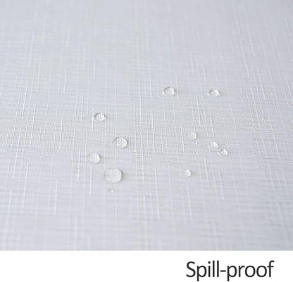 maxmill Square Tablecloth Slubby Texture Stain Resistant Waterproof Wrinkle - Image 5