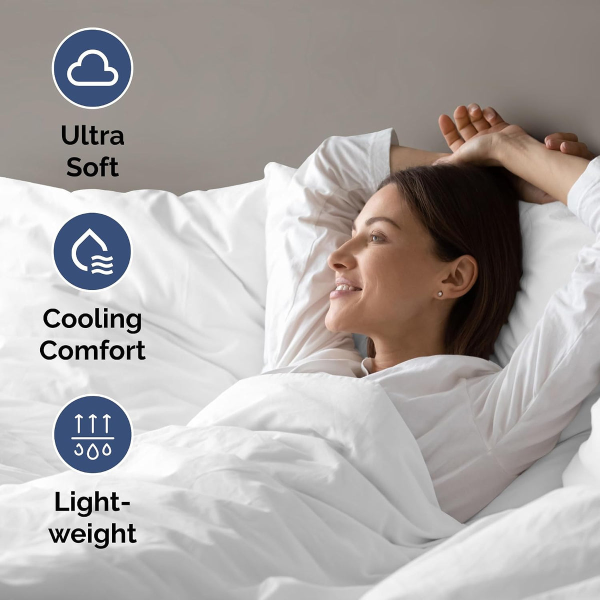 air mattress sheet set for full size, side view