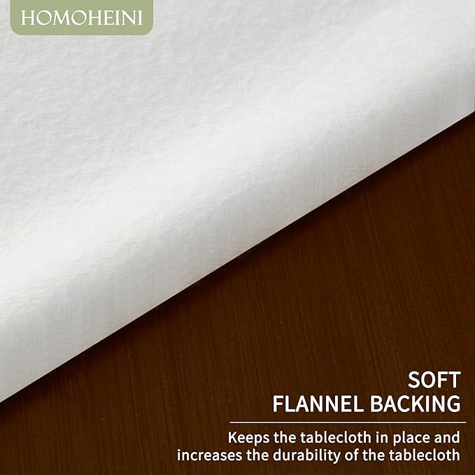 Rectangle Table Cloth, 100% Waterproof Tablecloth Oil Proof Spill Proof Vinyl - Image 5