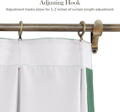 TWOPAGES 72 W x 102 L inch Pinch Pleated Curtain Room Darkening Linen Drapery - Image 4