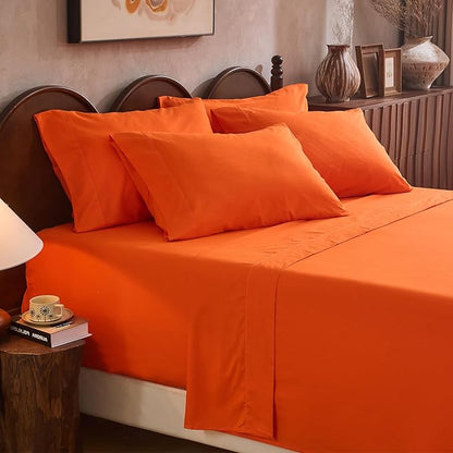 100% Linen Sheet Set Cal King Size Extra Deep Pocket Fits 18-24 Inch Mattress by overket