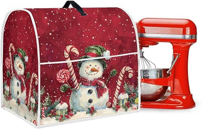Christmas Snowman Stand Mixer Cover 4.5-5Qt Christmas Mixer Cover Washable - Image 5