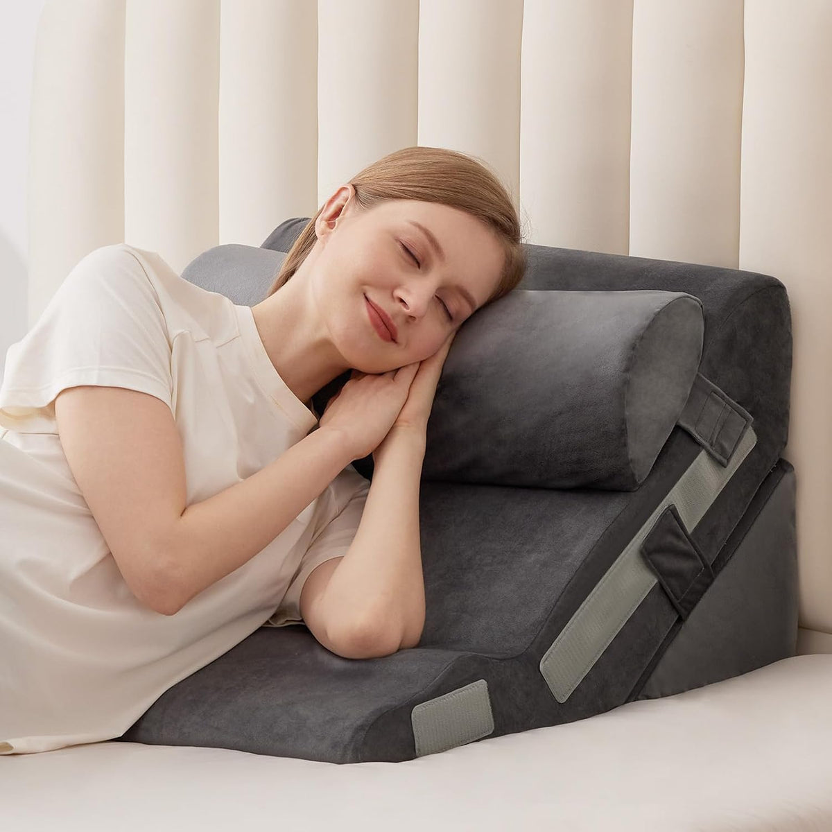 megcxit wedge pillow set for after surgery, bed, main product view