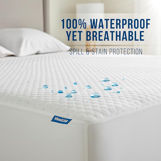 Luxury King Size Tencel Waterproof Mattress Protector Deep Pocket - Image 3