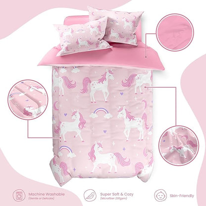 SANDJEST Unicorn Duvet Cover Sets Full Size - Image 3