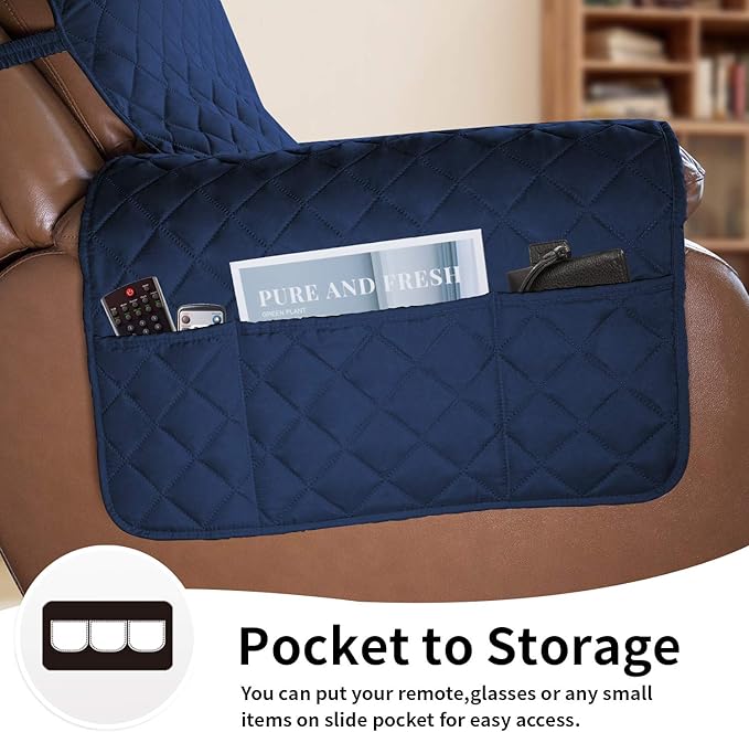 Easy-Going Oversized Recliner Cover Reversible Couch Cover Sofa Cover - Image 3