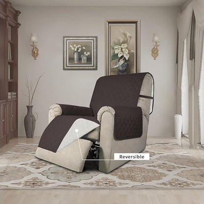 Easy-Going Recliner Chair Slipcover Reversible Sofa Cover Water Resistant Couch - Image 2
