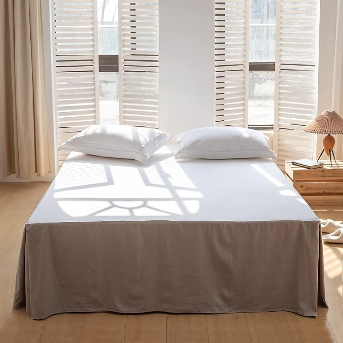 BISELINA French Linen Bed Skirt by BISELINA