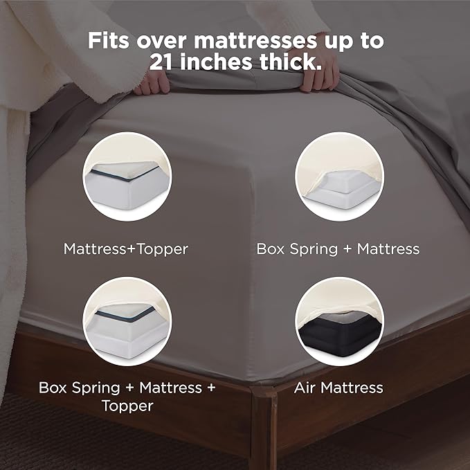 Bedsure Deep Pocket King Sheet Set - Image 2