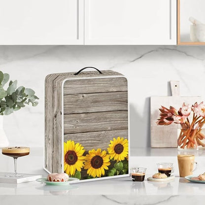 Mumeson Sunflower Print Coffee Maker Cover Blender Dust Cover Juice Machine - Image 2