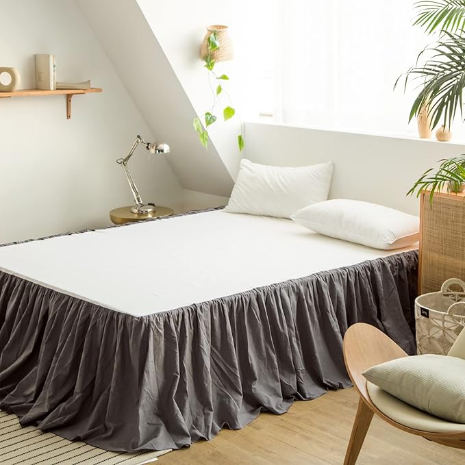 BISELINA French Linen Bed Skirt - Image 6